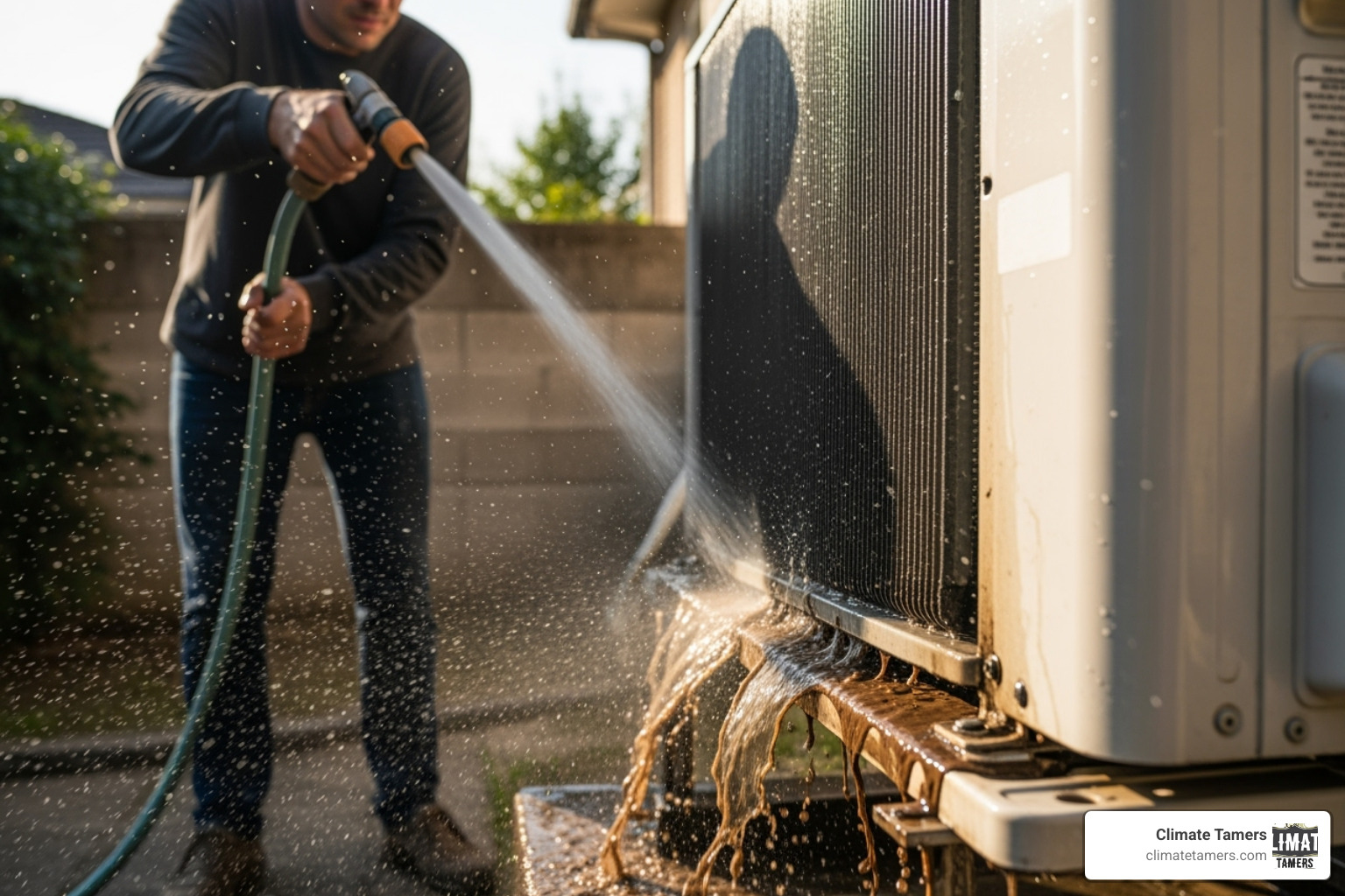 Condenser coil cleaning